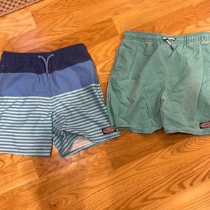 Vineyard Vines boys swimsuits bundle. Two boys swim trunks.